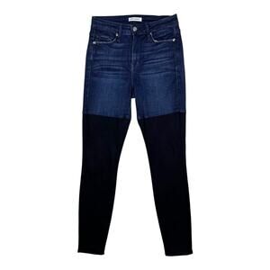 Good American good legs size 2/26 women’s twofer dark skinny jeans (flaw)